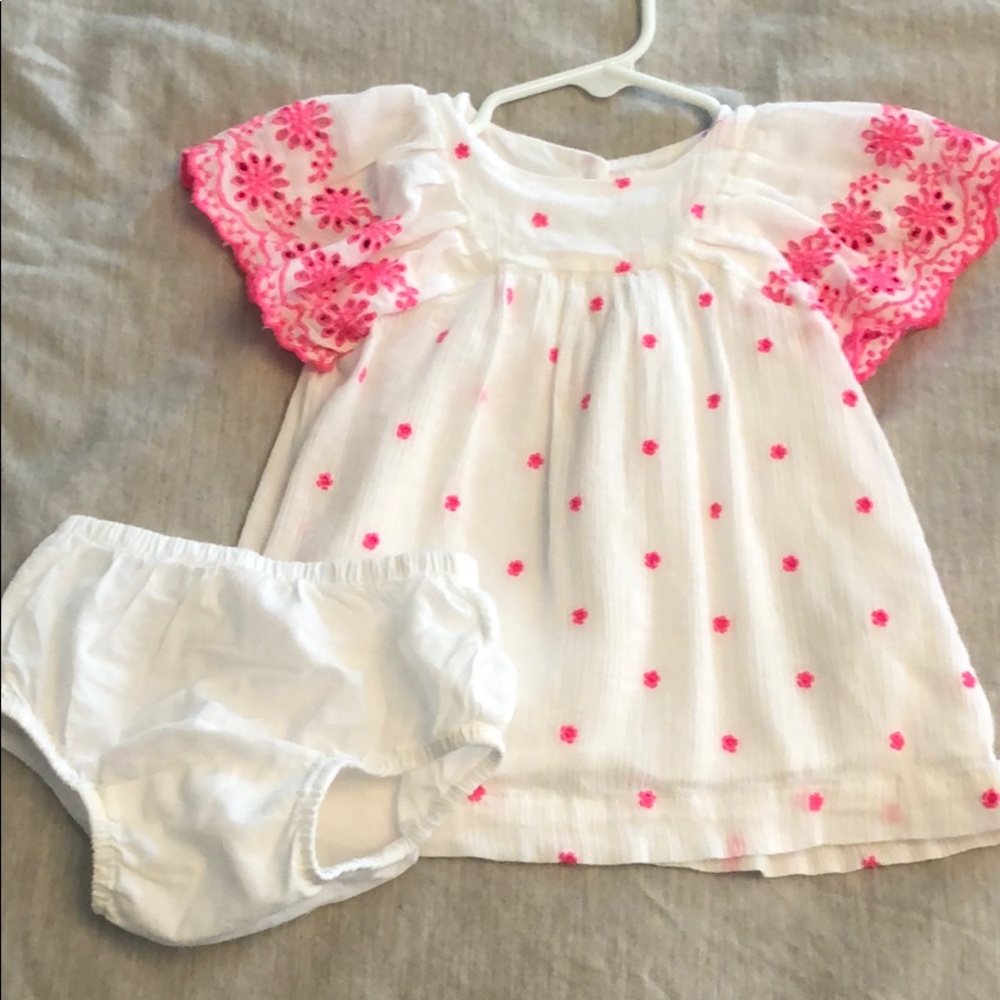 Baby Gap cotton dress with diaper cover